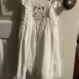 White toddler dress